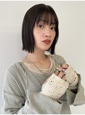 大人切りっぱなしボブ