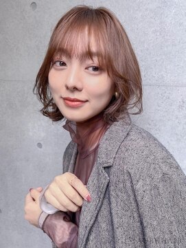 オーブ ヘアー プラス 金沢2号店(AUBE HAIR plus) 20代・30代_結べるボブ/抜け感ブラウン