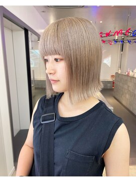 ゲーム 原宿店(GAME) ダブルカラーミルクティーベージュカラーケアブリーチ韓国