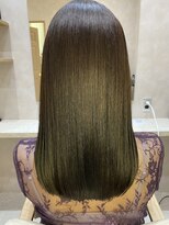 ジーナ 本八幡(Zina)&nbsp;髪質改善＊艶髪ストレートオリーブグレージュ＊美髪