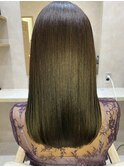 髪質改善*艶髪ストレートオリーブグレージュ*美髪
