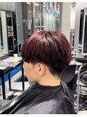 メンズ刈り上げアップバング