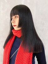 アイティーバイアルバム 北千住店(IT by ALBUM)&nbsp;アッシュブラックレイヤーロング美髪くびレイヤー_ba490671