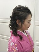 サイド編みおろし