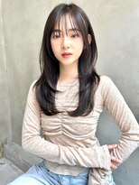 銀座　cheri 透明感地毛風カラー×レイヤースタイル