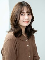 トリッカ シブヤ(TRICCA SHIBUYA)&nbsp;くびれミディアム/こなれ/前髪/顔周りレイヤー/小顔/垢抜け/艶髪