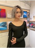 ハイトーンボブ 切りっぱなしボブ ゆるふわボブ ぱっつんボブ