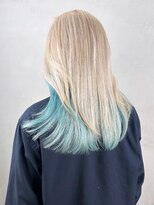 アルバム 銀座(ALBUM GINZA) ホワイトブロンドくびれヘアロング韓国ヘア_ba545712