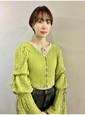 耳かけショートボブ