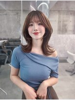 フィヴェント(Fivent)&nbsp;美髪韓国レイヤーイメチェン似合わせチェリーブラウンミニウルフ