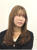 クラゲヘアー/小顔に見せるヘア/ココアベージュ/木更津