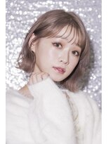 プライズ 表参道原宿店(prize)&nbsp;ボブレイヤーミルクティーベージュカラーダブルカラーブリーチ