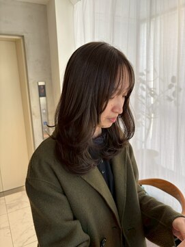 ガリカ 博多(Gallica) レイヤーたっぷりのセミロング/シースルーバング/顔周りレイヤー