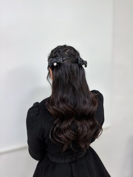 ヘアー アレス(hair ales) 編み込みハーフツイン