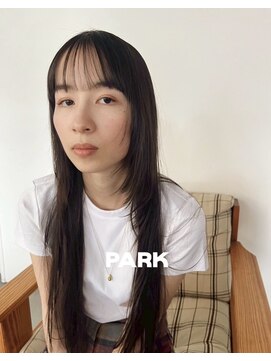 パーク(PARK) ロングヘアレイヤーカット顔周りデザイン艶髪デザインカット