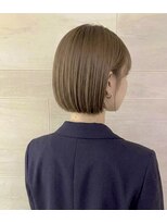 キミトヘアデザインアンドスパ(Kimito Hair design&spa)&nbsp;切りっぱなしボブ×髪質改善｜シースルーバング×コンパクトボブ