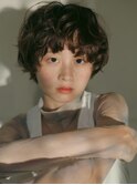 くせ毛風パーマのマッシュボブ/透明感/抜け感/大人女子/重め前髪