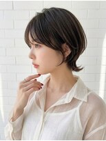 リッシュヘアー 箕面店(Riche hair)&nbsp;暗髪でも透明感＊外ハネくびれショートボブ/大人可愛い小顔ヘア