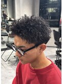 ピンパーマスパイキーショート　　　　　　メンズ