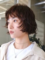 テクネ 天神大名(techne)&nbsp;天神大名今泉ボブミディアムパーマ小顔レイヤー顔まわりカット
