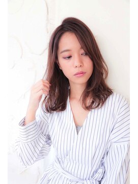 ロンドアベニール 北千住(Lond avenir) 【lond avenir本田奈穂美】ゆるふわパーマのひし形セミディ