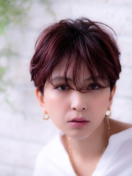 エルデ ナインズ ヘアー スタンド 川口店(elde 9's HAIR STAND) チョコレート&プリカールの大人ガーリーのボブ風モードヘア