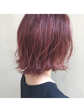 ヘアーブレイス(hair brace) ブリーチ × ピンクベージュ