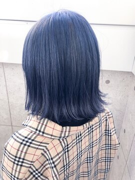 アオ(AO) 切りっぱなし×ネイビー