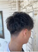 ショートマッシュ×スパイラルパーマ