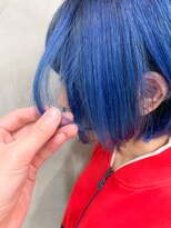 テトヘアー(teto hair) シャーベットブルー、水色、グラデーションカラー、アイスブルー