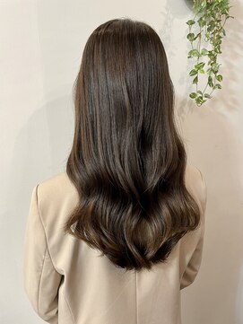 サロンド アクトレス 恵比寿店(salon de actress) 韓国風ロング　ウェーブヘア　チョコレートブラウン
