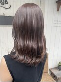 ラベンダーカラーの美髪ピンク