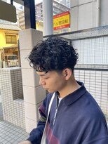 ウェルネス(Wellness)&nbsp;スパイラルパーマサイドパート韓国マッシュアップバング、