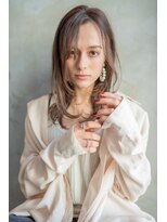 オースティン 調布アミックス(AUSTIN)&nbsp;大人かわいい前髪セシルカットココアブラウンフリンジウェーブ