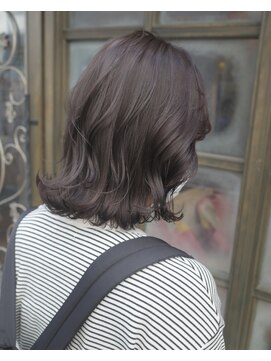 シャル オカチマチ 上野御徒町(shalu) ラベンダーグレージュ　ミディアムレイヤー