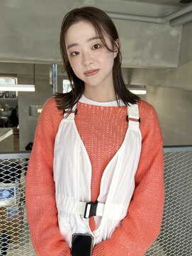 ローウェ 愛知豊橋(Louwe) 髪質改善トリートメント透明感ベージュカラーボブヘアセット豊橋