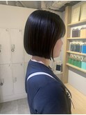 シンプルおしゃれ【ぷつっと艶ボブ】