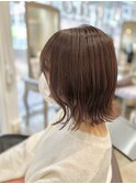 大人可愛いくびれボブ 外ハネミディ 20代30代