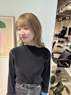 エト 梅田(eto) ミディアムヘア/ミルクティーカラー☆