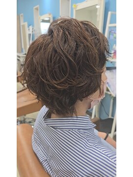 アジュール 倉敷店(Azule) Azule/ブラウンベージュ/ショートパーマ