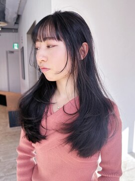 アルバム 池袋(ALBUM) ロング顔周りレイヤーおくれ毛前髪カット美髪_F30645