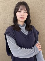 ビファインべクス(Befine becs) ふんわりやわらかミディアムヘア×透明感カラー