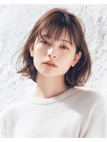 エトネ ヘアーサロン 仙台駅前(eTONe hair salon)&nbsp;くびれミディアムボブ　20代30代40代