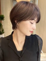 サン 白金台(SUN)&nbsp;小顔サイドバングの丸みショートボブ白金目黒