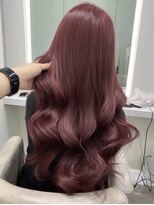 ネハス 名古屋栄店(nehus.) ワインレッドバーガンディブリーチなしダブルカラーレイヤー