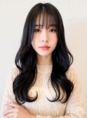 透明感♪ブリーチなしカラー◎韓国風くびれヘア