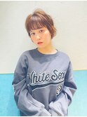 ハンサムショート/丸みショートボブ/20代30代40代50代/顔周り