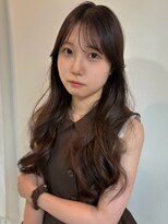 アンニュ(annuy)&nbsp;ブラウンベージュ 顔周りカット ハッシュカット 透明感カラー