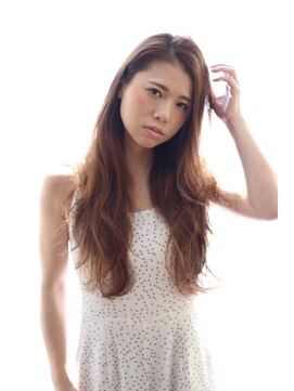 ソア 武蔵小杉(SOAR) 小顔ボルドーシースルーカラーの抜け感レイヤーヘルシーロング