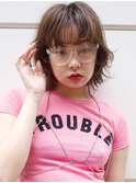 ウエットウルフボブ_マニッシュショートネイビーカラー_46155